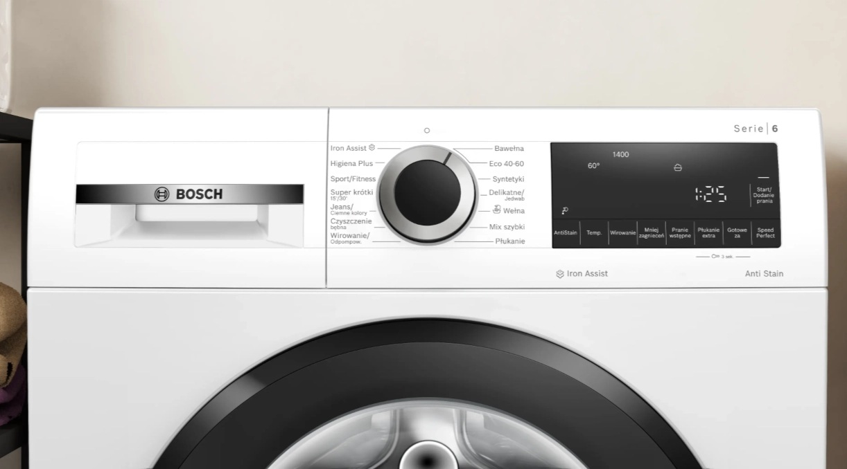 Bosch serie 6 wgg244z9pl panel sterowania