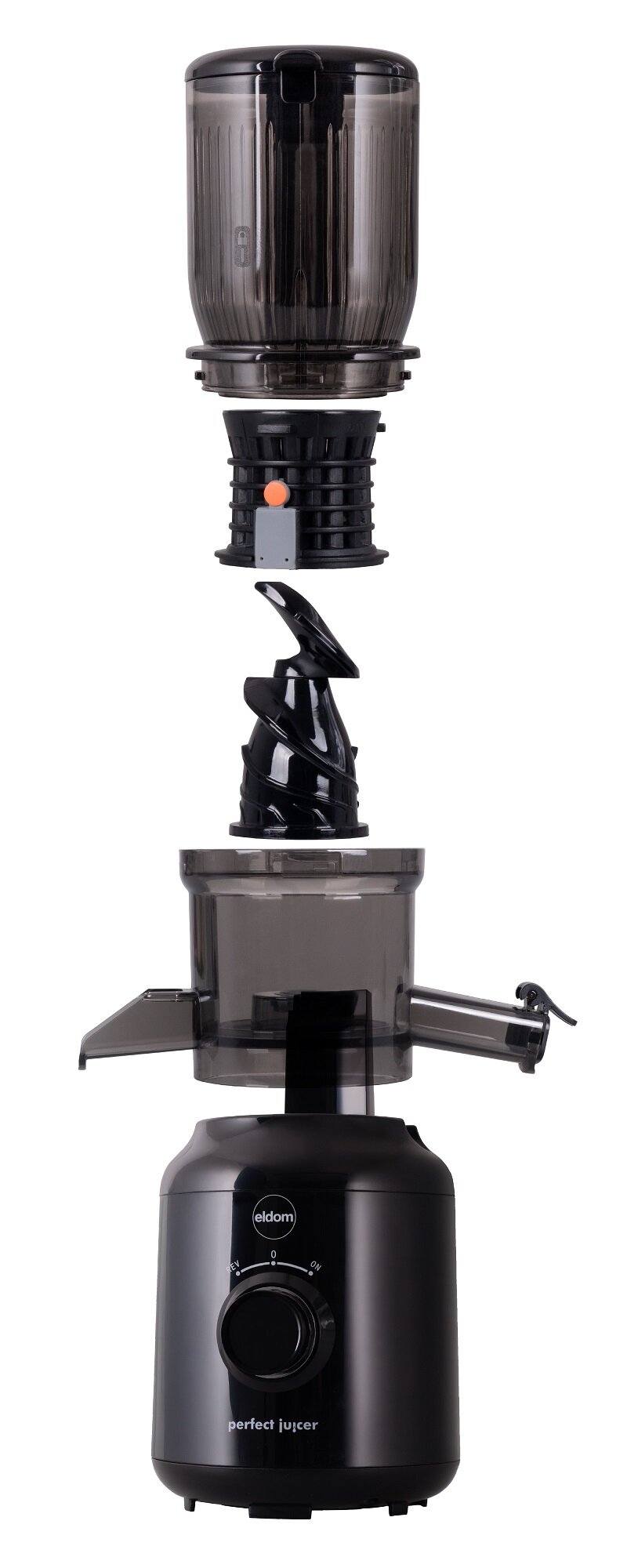 Wyciskarka wolnoobrotowa ELDOM PJ350 budowa