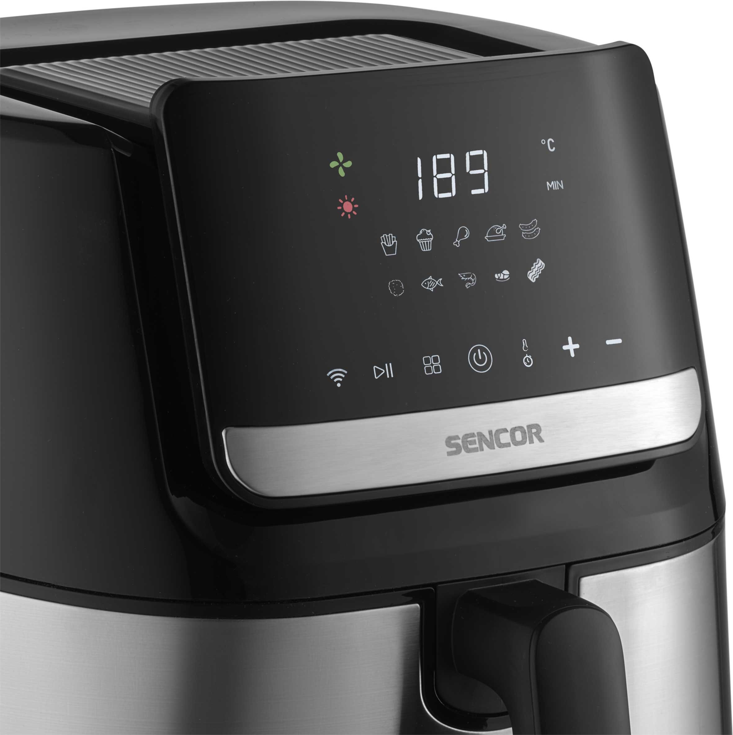 Air Fryer Frytkownica beztłuszczowa SENCOR SFR 6600SS wyświetlacz