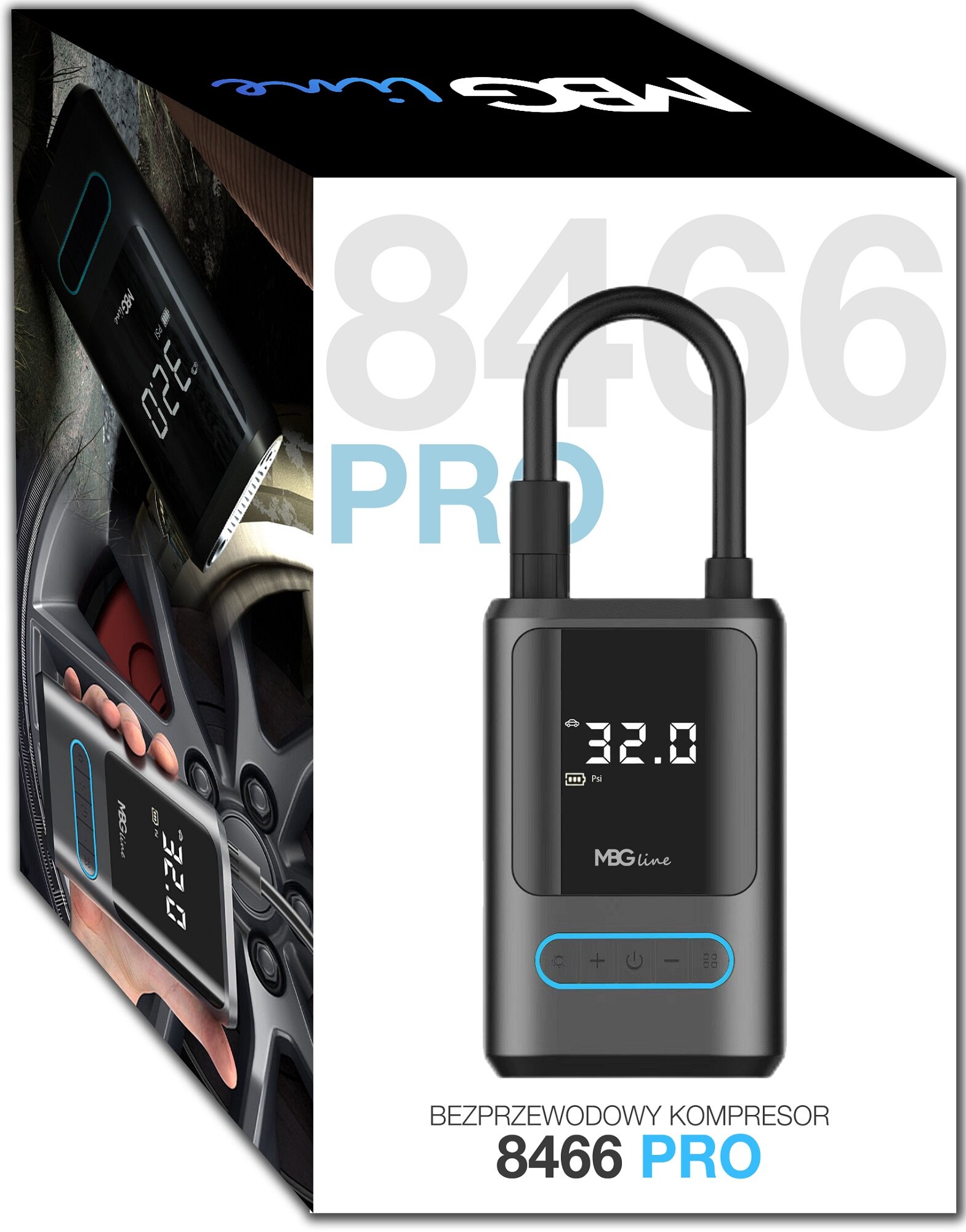 MBG LINE 8466 PRO kompresor pudełko