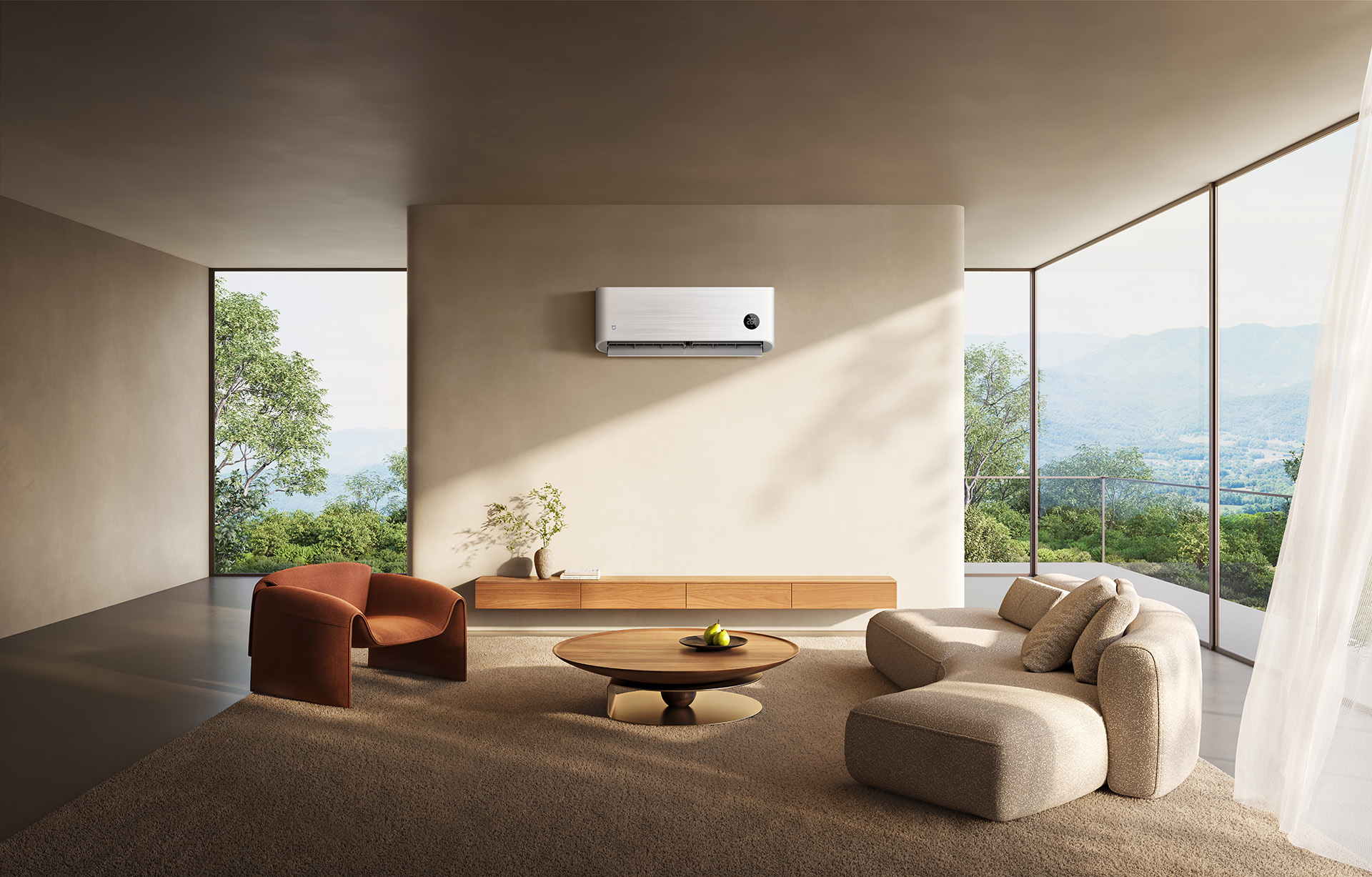zamontowany klimatyzer Xiaomi