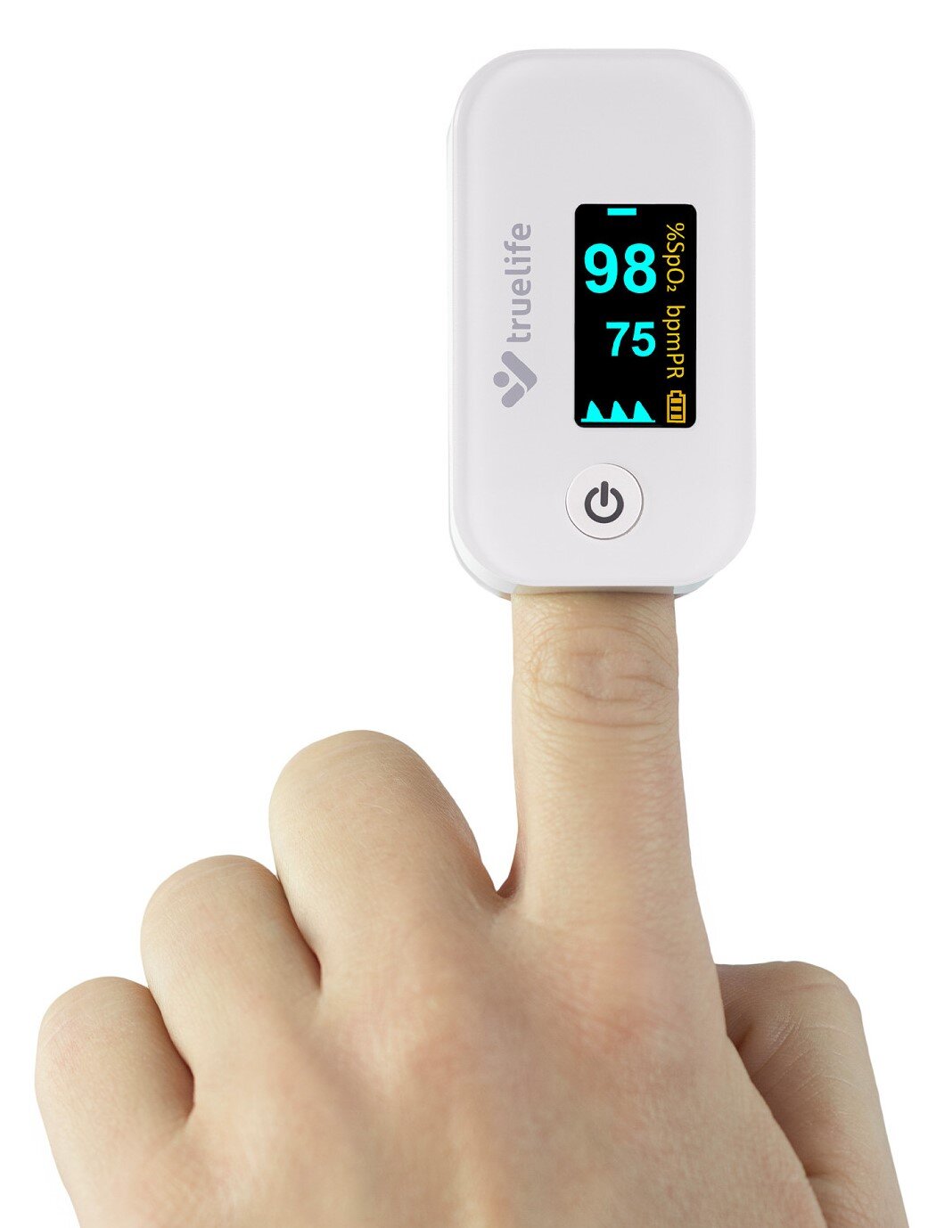 Pulsoksymetr TRUELIFE Oximeter X3 na palcu