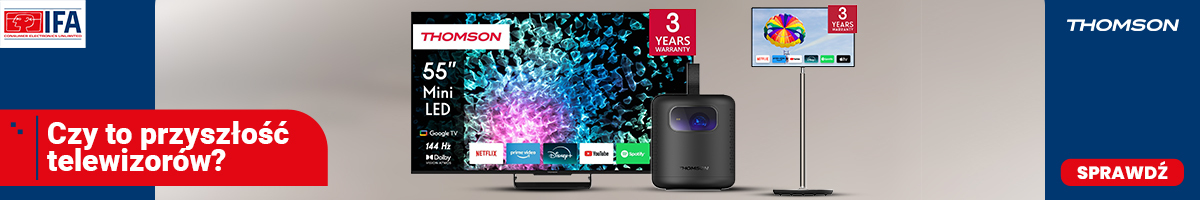 Thomson wraca do gry – z telewizorem do kampera, MiniLED 43 i GO TV bez kabla