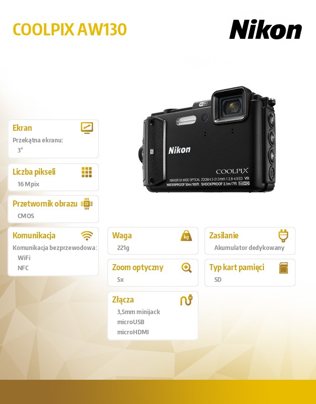 NIKON COOLPIX AW130